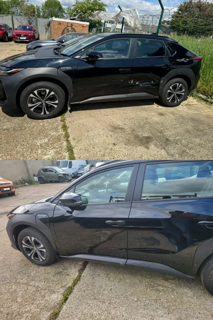 Before and After car body Repair 1